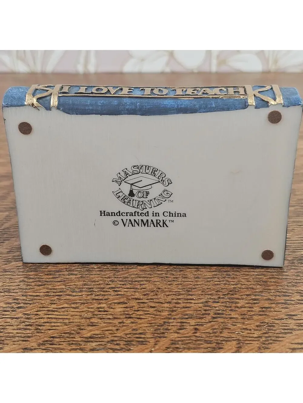 Vanmark I Love to Teach Desk Clock Masters of Learning 2000 Working